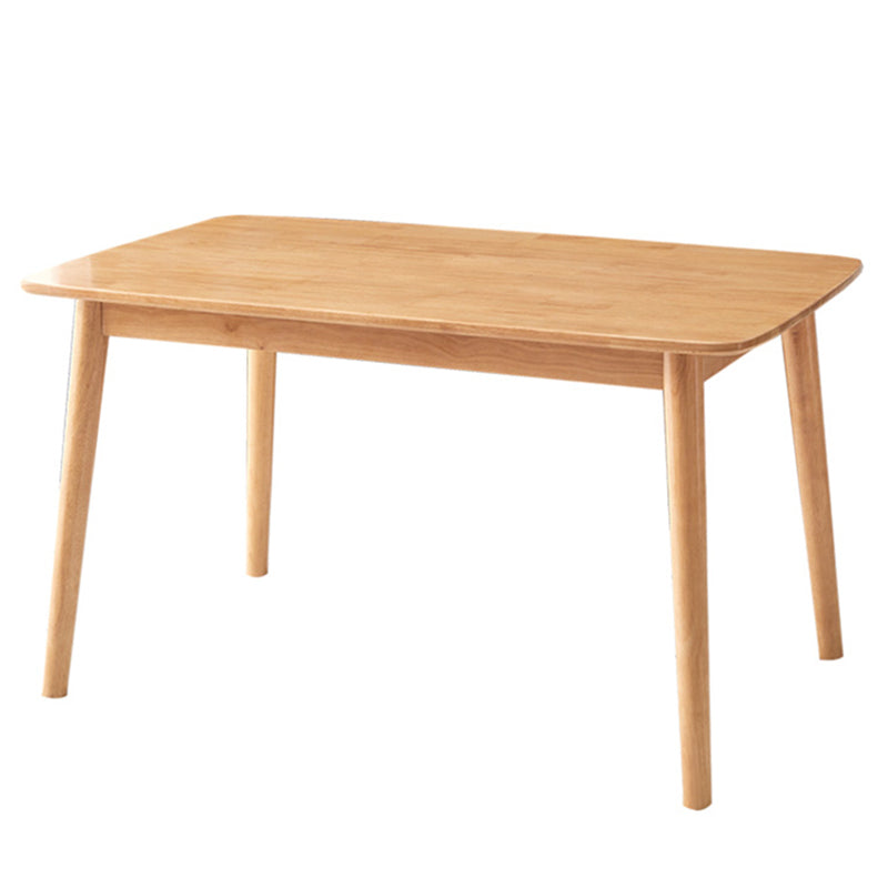 Modern Style Solid Wood Dining Table Rectangle Table with 4 Legs for Home Natural Without Chairs Clearhalo ' dining_table' 'Dining Tables & Seating' 'Dining Tables' 'furn' 'furn_dining_table' 'Furniture' 'furniture_dining_table' 'Kitchen & Dining Furniture' 'kitchen&dining_furn' 'kitchen' 'kitchen_dining_table' 3598589