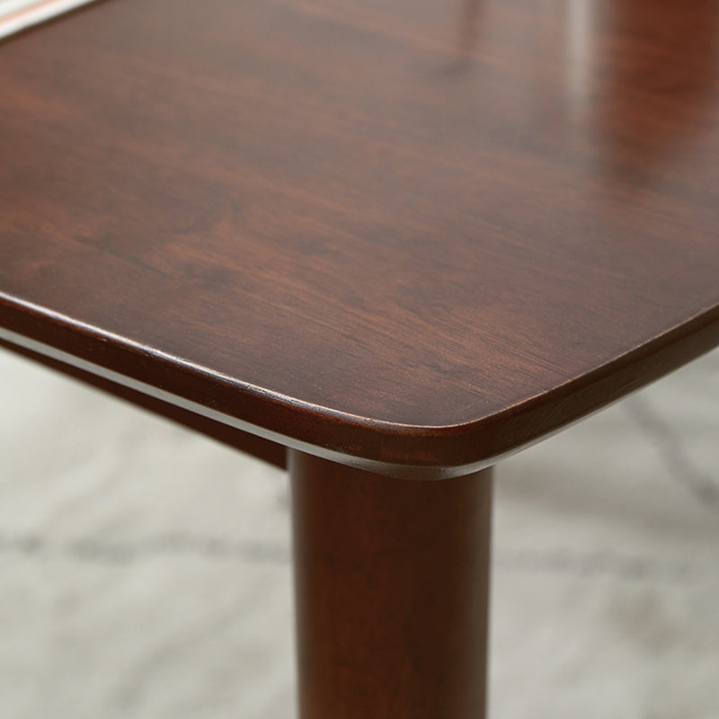 Modern Style Solid Wood Dining Table Rectangle Table with 4 Legs for Home Clearhalo ' dining_table' 'Dining Tables & Seating' 'Dining Tables' 'furn' 'furn_dining_table' 'Furniture' 'furniture_dining_table' 'Kitchen & Dining Furniture' 'kitchen&dining_furn' 'kitchen' 'kitchen_dining_table' 3598595