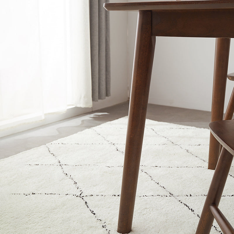 Modern Style Solid Wood Dining Table Rectangle Table with 4 Legs for Home Clearhalo ' dining_table' 'Dining Tables & Seating' 'Dining Tables' 'furn' 'furn_dining_table' 'Furniture' 'furniture_dining_table' 'Kitchen & Dining Furniture' 'kitchen&dining_furn' 'kitchen' 'kitchen_dining_table' 3598597