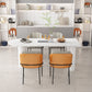 Free Form 3 Legs Modern Style Dining Table White Fixed Table with Sintered Stone Clearhalo ' dining_table' 'Dining Tables & Seating' 'Dining Tables' 'furn' 'furn_dining_table' 'Furniture' 'furniture_dining_table' 'Kitchen & Dining Furniture' 'kitchen&dining_furn' 'kitchen' 'kitchen_dining_table' 3598613
