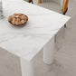 Free Form 3 Legs Modern Style Dining Table White Fixed Table with Sintered Stone Clearhalo ' dining_table' 'Dining Tables & Seating' 'Dining Tables' 'furn' 'furn_dining_table' 'Furniture' 'furniture_dining_table' 'Kitchen & Dining Furniture' 'kitchen&dining_furn' 'kitchen' 'kitchen_dining_table' 3598617