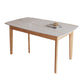 Minimalist Rectangle Shape Kitchen Dining Table Sintered Stone Top Dining Table with 4 Legs Base White Gold Without Chairs Clearhalo ' dining_table' 'Dining Tables & Seating' 'Dining Tables' 'furn' 'furn_dining_table' 'Furniture' 'furniture_dining_table' 'Kitchen & Dining Furniture' 'kitchen&dining_furn' 'kitchen' 'kitchen_dining_table' 3598624