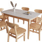 Minimalist Rectangle Shape Kitchen Dining Table Sintered Stone Top Dining Table with 4 Legs Base Clearhalo ' dining_table' 'Dining Tables & Seating' 'Dining Tables' 'furn' 'furn_dining_table' 'Furniture' 'furniture_dining_table' 'Kitchen & Dining Furniture' 'kitchen&dining_furn' 'kitchen' 'kitchen_dining_table' 3598628