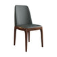 Scandinavian Style Wood Dining Side Chair Dining Room Armless Solid Back Chair Dark Gray 1 Piece Walnut Clearhalo ' kitchen&dining_furn' 'Dining Chairs' 'Dining Tables & Seating' 'dining_chair' 'furn' 'furn_dining_chair' 'Furniture' 'furniture_dining_chair' 'Kitchen & Dining Furniture' 'kitchen' 3598650