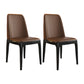 Scandinavian Style Wood Dining Side Chair Dining Room Armless Solid Back Chair Coffee 2 Piece Set Black Clearhalo ' kitchen&dining_furn' 'Dining Chairs' 'Dining Tables & Seating' 'dining_chair' 'furn' 'furn_dining_chair' 'Furniture' 'furniture_dining_chair' 'Kitchen & Dining Furniture' 'kitchen' 3598662