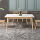 Simplicity Home Sintered Stone Dining Table Rectangle Shape Dining Table with 4 Legs Base Clearhalo ' dining_table' 'Dining Tables & Seating' 'Dining Tables' 'furn' 'furn_dining_table' 'Furniture' 'furniture_dining_table' 'Kitchen & Dining Furniture' 'kitchen&dining_furn' 'kitchen' 'kitchen_dining_table' 3600073