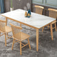 Simplicity Home Sintered Stone Dining Table Rectangle Shape Dining Table with 4 Legs Base Clearhalo ' dining_table' 'Dining Tables & Seating' 'Dining Tables' 'furn' 'furn_dining_table' 'Furniture' 'furniture_dining_table' 'Kitchen & Dining Furniture' 'kitchen&dining_furn' 'kitchen' 'kitchen_dining_table' 3600074