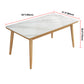 Simplicity Home Sintered Stone Dining Table Rectangle Shape Dining Table with 4 Legs Base Clearhalo ' dining_table' 'Dining Tables & Seating' 'Dining Tables' 'furn' 'furn_dining_table' 'Furniture' 'furniture_dining_table' 'Kitchen & Dining Furniture' 'kitchen&dining_furn' 'kitchen' 'kitchen_dining_table' 3600081