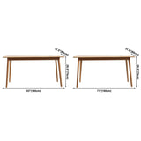 Rectangle Casual Dining Table Brown Tone Fixed Table with Oakwood Solid Wood Clearhalo ' dining_table' 'Dining Tables & Seating' 'Dining Tables' 'furn' 'furn_dining_table' 'Furniture' 'furniture_dining_table' 'Kitchen & Dining Furniture' 'kitchen&dining_furn' 'kitchen' 'kitchen_dining_table' 3600092
