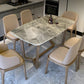 Solid Wood Contemporary Rectangular Dining Table Sintered Stone Top Table for Dining Room Clearhalo ' dining_table' 'Dining Tables & Seating' 'Dining Tables' 'furn' 'furn_dining_table' 'Furniture' 'furniture_dining_table' 'Kitchen & Dining Furniture' 'kitchen&dining_furn' 'kitchen' 'kitchen_dining_table' 3600094