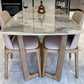 Solid Wood Contemporary Rectangular Dining Table Sintered Stone Top Table for Dining Room Clearhalo ' dining_table' 'Dining Tables & Seating' 'Dining Tables' 'furn' 'furn_dining_table' 'Furniture' 'furniture_dining_table' 'Kitchen & Dining Furniture' 'kitchen&dining_furn' 'kitchen' 'kitchen_dining_table' 3600097