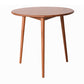 Solid Wood Double Pedestal Dining Table Simplicity Style Round Dinette Table Brown Without Chairs Clearhalo ' dining_table' 'Dining Tables & Seating' 'Dining Tables' 'furn' 'furn_dining_table' 'Furniture' 'furniture_dining_table' 'Kitchen & Dining Furniture' 'kitchen&dining_furn' 'kitchen' 'kitchen_dining_table' 3600108