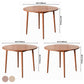 Solid Wood Double Pedestal Dining Table Simplicity Style Round Dinette Table Clearhalo ' dining_table' 'Dining Tables & Seating' 'Dining Tables' 'furn' 'furn_dining_table' 'Furniture' 'furniture_dining_table' 'Kitchen & Dining Furniture' 'kitchen&dining_furn' 'kitchen' 'kitchen_dining_table' 3600115