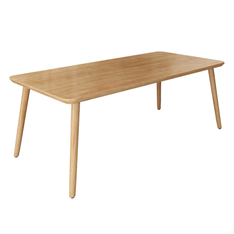 Simplicity Home Solid Wood Dining Table Rectangle Shape Dining Table with 4 Legs Base Without Chairs Clearhalo ' dining_table' 'Dining Tables & Seating' 'Dining Tables' 'furn' 'furn_dining_table' 'Furniture' 'furniture_dining_table' 'Kitchen & Dining Furniture' 'kitchen&dining_furn' 'kitchen' 'kitchen_dining_table' 3600120