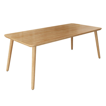 Simplicity Home Solid Wood Dining Table Rectangle Shape Dining Table with 4 Legs Base Without Chairs Clearhalo ' dining_table' 'Dining Tables & Seating' 'Dining Tables' 'furn' 'furn_dining_table' 'Furniture' 'furniture_dining_table' 'Kitchen & Dining Furniture' 'kitchen&dining_furn' 'kitchen' 'kitchen_dining_table' 3600120