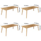 Simplicity Home Solid Wood Dining Table Rectangle Shape Dining Table with 4 Legs Base Clearhalo ' dining_table' 'Dining Tables & Seating' 'Dining Tables' 'furn' 'furn_dining_table' 'Furniture' 'furniture_dining_table' 'Kitchen & Dining Furniture' 'kitchen&dining_furn' 'kitchen' 'kitchen_dining_table' 3600125