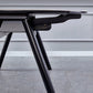 Modern Style Sintered Stone Dining Table Round Table with 4 Legs for Home Clearhalo ' dining_table' 'Dining Tables & Seating' 'Dining Tables' 'furn' 'furn_dining_table' 'Furniture' 'furniture_dining_table' 'Kitchen & Dining Furniture' 'kitchen&dining_furn' 'kitchen' 'kitchen_dining_table' 3600135