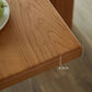 Rectangle Pine Solid Wooden Top Table Modern Dining Table with Acrylic Trestle Base Clearhalo ' dining_table' 'Dining Tables & Seating' 'Dining Tables' 'furn' 'furn_dining_table' 'Furniture' 'furniture_dining_table' 'Kitchen & Dining Furniture' 'kitchen&dining_furn' 'kitchen' 'kitchen_dining_table' 3600144