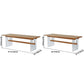 Rectangle Pine Solid Wooden Top Table Modern Dining Table with Acrylic Trestle Base Clearhalo ' dining_table' 'Dining Tables & Seating' 'Dining Tables' 'furn' 'furn_dining_table' 'Furniture' 'furniture_dining_table' 'Kitchen & Dining Furniture' 'kitchen&dining_furn' 'kitchen' 'kitchen_dining_table' 3600145