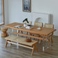 Rectangle Pine Solid Wooden Top Table Modern Dining Table with Acrylic Trestle Base Clearhalo ' dining_table' 'Dining Tables & Seating' 'Dining Tables' 'furn' 'furn_dining_table' 'Furniture' 'furniture_dining_table' 'Kitchen & Dining Furniture' 'kitchen&dining_furn' 'kitchen' 'kitchen_dining_table' 3600146