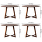 Round Pine Solid Wood Table Modern Dining Table with Double Pedestal for Restaurant Clearhalo ' dining_table' 'Dining Tables & Seating' 'Dining Tables' 'furn' 'furn_dining_table' 'Furniture' 'furniture_dining_table' 'Kitchen & Dining Furniture' 'kitchen&dining_furn' 'kitchen' 'kitchen_dining_table' 3600154