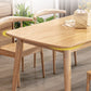 Simple Home Wood Dining Table Rectangle Shape Dining Table with 4 Legs Base Clearhalo ' dining_table' 'Dining Tables & Seating' 'Dining Tables' 'furn' 'furn_dining_table' 'Furniture' 'furniture_dining_table' 'Kitchen & Dining Furniture' 'kitchen&dining_furn' 'kitchen' 'kitchen_dining_table' 3600161