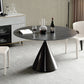 Sintered Stone Modern Round Dining Table Black Stone Top Table with Pedestal Clearhalo ' dining_table' 'Dining Tables & Seating' 'Dining Tables' 'furn' 'furn_dining_table' 'Furniture' 'furniture_dining_table' 'Kitchen & Dining Furniture' 'kitchen&dining_furn' 'kitchen' 'kitchen_dining_table' 3600184