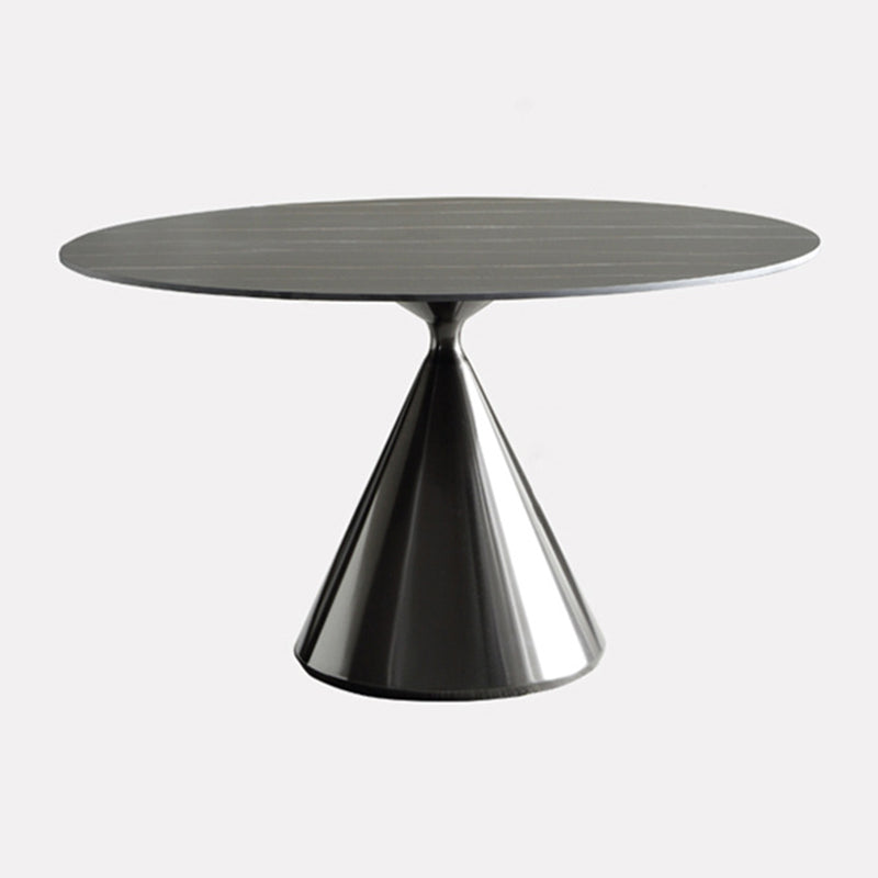 Sintered Stone Modern Round Dining Table Black Stone Top Table with Pedestal Clearhalo ' dining_table' 'Dining Tables & Seating' 'Dining Tables' 'furn' 'furn_dining_table' 'Furniture' 'furniture_dining_table' 'Kitchen & Dining Furniture' 'kitchen&dining_furn' 'kitchen' 'kitchen_dining_table' 3600186