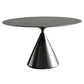 Sintered Stone Modern Round Dining Table Black Stone Top Table with Pedestal Clearhalo ' dining_table' 'Dining Tables & Seating' 'Dining Tables' 'furn' 'furn_dining_table' 'Furniture' 'furniture_dining_table' 'Kitchen & Dining Furniture' 'kitchen&dining_furn' 'kitchen' 'kitchen_dining_table' 3600188
