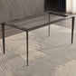 Contemporary Sintered Stone Dining Table 4 Legs Rectangular Table in White Clearhalo ' dining_table' 'Dining Tables & Seating' 'Dining Tables' 'furn' 'furn_dining_table' 'Furniture' 'furniture_dining_table' 'Kitchen & Dining Furniture' 'kitchen&dining_furn' 'kitchen' 'kitchen_dining_table' 3600202