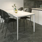 Modern Style Sintered Stone Dining Table 4 Legs Rectangular Table in White Clearhalo ' dining_table' 'Dining Tables & Seating' 'Dining Tables' 'Furniture' 'furniture_dining_table' 'Kitchen & Dining Furniture' 'kitchen&dining_furn' 'kitchen' 'kitchen_dining_table' 3600209