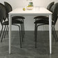 Modern Style Sintered Stone Dining Table 4 Legs Rectangular Table in White Clearhalo ' dining_table' 'Dining Tables & Seating' 'Dining Tables' 'Furniture' 'furniture_dining_table' 'Kitchen & Dining Furniture' 'kitchen&dining_furn' 'kitchen' 'kitchen_dining_table' 3600210
