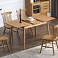 Contemporary Rectangle Dining Table Oak Solid Wood Table with 4 Legs for Dining Room Clearhalo ' dining_table' 'Dining Tables & Seating' 'Dining Tables' 'furn' 'furn_dining_table' 'Furniture' 'furniture_dining_table' 'Kitchen & Dining Furniture' 'kitchen&dining_furn' 'kitchen' 'kitchen_dining_table' 3600221