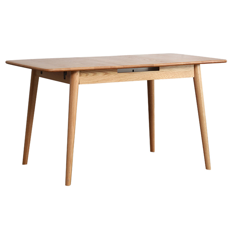 Contemporary Rectangle Dining Table Oak Solid Wood Table with 4 Legs for Dining Room Without Chairs Clearhalo ' dining_table' 'Dining Tables & Seating' 'Dining Tables' 'furn' 'furn_dining_table' 'Furniture' 'furniture_dining_table' 'Kitchen & Dining Furniture' 'kitchen&dining_furn' 'kitchen' 'kitchen_dining_table' 3600224