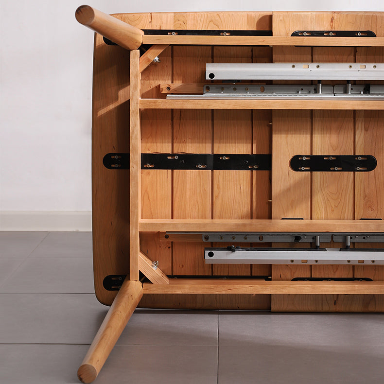 Contemporary Rectangle Dining Table Oak Solid Wood Table with 4 Legs for Dining Room Clearhalo ' dining_table' 'Dining Tables & Seating' 'Dining Tables' 'furn' 'furn_dining_table' 'Furniture' 'furniture_dining_table' 'Kitchen & Dining Furniture' 'kitchen&dining_furn' 'kitchen' 'kitchen_dining_table' 3600227