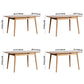 Contemporary Rectangle Dining Table Oak Solid Wood Table with 4 Legs for Dining Room Clearhalo ' dining_table' 'Dining Tables & Seating' 'Dining Tables' 'furn' 'furn_dining_table' 'Furniture' 'furniture_dining_table' 'Kitchen & Dining Furniture' 'kitchen&dining_furn' 'kitchen' 'kitchen_dining_table' 3600229