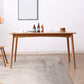 Contemporary Dining Table Cherry Solid Wood Table with 4 Legs for Kitchen Dinner Dining Room Clearhalo ' dining_table' 'Dining Tables & Seating' 'Dining Tables' 'furn' 'furn_dining_table' 'Furniture' 'furniture_dining_table' 'Kitchen & Dining Furniture' 'kitchen&dining_furn' 'kitchen' 'kitchen_dining_table' 3600234
