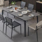 Contemporary Rectangle Dining Table Sintered Stone Dining Table with 4 Black Legs Clearhalo ' dining_table' 'Dining Tables & Seating' 'Dining Tables' 'furn' 'furn_dining_table' 'Furniture' 'furniture_dining_table' 'Kitchen & Dining Furniture' 'kitchen&dining_furn' 'kitchen' 'kitchen_dining_table' 3600243