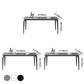 Contemporary Rectangle Dining Table Sintered Stone Dining Table with 4 Black Legs Clearhalo ' dining_table' 'Dining Tables & Seating' 'Dining Tables' 'furn' 'furn_dining_table' 'Furniture' 'furniture_dining_table' 'Kitchen & Dining Furniture' 'kitchen&dining_furn' 'kitchen' 'kitchen_dining_table' 3600252