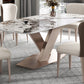 Metal Modern Rectangular Dining Table Sintered Stone Dining Table with Pedestal Base Clearhalo ' dining_table' 'Dining Tables & Seating' 'Dining Tables' 'furn' 'furn_dining_table' 'Furniture' 'furniture_dining_table' 'Kitchen & Dining Furniture' 'kitchen&dining_furn' 'kitchen' 'kitchen_dining_table' 3600267