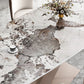 Metal Modern Rectangular Dining Table Sintered Stone Dining Table with Pedestal Base Clearhalo ' dining_table' 'Dining Tables & Seating' 'Dining Tables' 'furn' 'furn_dining_table' 'Furniture' 'furniture_dining_table' 'Kitchen & Dining Furniture' 'kitchen&dining_furn' 'kitchen' 'kitchen_dining_table' 3600270