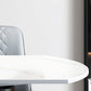 Modern Style Sintered Stone Dining Table Round Drop-Leaf Table with Pedestal Clearhalo ' dining_table' 'Dining Tables & Seating' 'Dining Tables' 'furn' 'furn_dining_table' 'Furniture' 'furniture_dining_table' 'Kitchen & Dining Furniture' 'kitchen&dining_furn' 'kitchen' 'kitchen_dining_table' 3600281