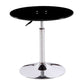 Contemporary Round Dining Table Tempered Glass Table with Stainless Steel Tulip Base Black Without Chairs Clearhalo ' dining_table' 'Dining Tables & Seating' 'Dining Tables' 'furn' 'furn_dining_table' 'Furniture' 'furniture_dining_table' 'Kitchen & Dining Furniture' 'kitchen&dining_furn' 'kitchen' 'kitchen_dining_table' 3600286