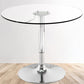 Contemporary Round Dining Table Tempered Glass Table with Stainless Steel Tulip Base Clearhalo ' dining_table' 'Dining Tables & Seating' 'Dining Tables' 'furn' 'furn_dining_table' 'Furniture' 'furniture_dining_table' 'Kitchen & Dining Furniture' 'kitchen&dining_furn' 'kitchen' 'kitchen_dining_table' 3600290