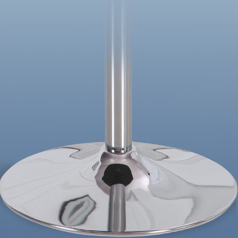 Contemporary Round Dining Table Tempered Glass Table with Stainless Steel Tulip Base Clearhalo ' dining_table' 'Dining Tables & Seating' 'Dining Tables' 'furn' 'furn_dining_table' 'Furniture' 'furniture_dining_table' 'Kitchen & Dining Furniture' 'kitchen&dining_furn' 'kitchen' 'kitchen_dining_table' 3600293