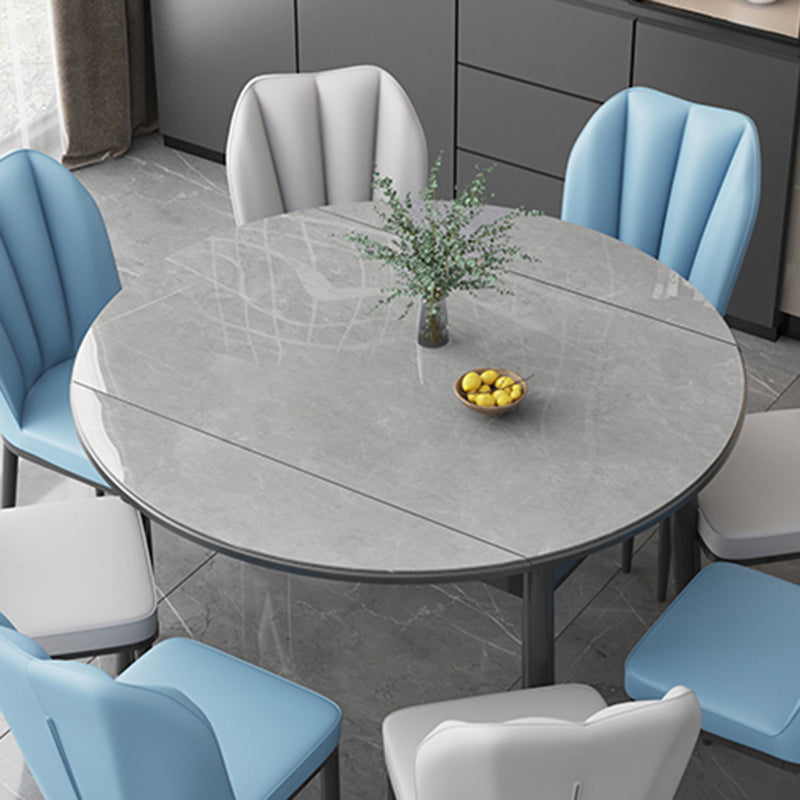Modern Sintered Stone Dining Table Round Table with 4 Legs for Home Use Clearhalo ' dining_table' 'Dining Tables & Seating' 'Dining Tables' 'furn' 'furn_dining_table' 'Furniture' 'furniture_dining_table' 'Kitchen & Dining Furniture' 'kitchen&dining_furn' 'kitchen' 'kitchen_dining_table' 3600330