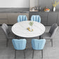 Modern Sintered Stone Dining Table Round Table with 4 Legs for Home Use Clearhalo ' dining_table' 'Dining Tables & Seating' 'Dining Tables' 'furn' 'furn_dining_table' 'Furniture' 'furniture_dining_table' 'Kitchen & Dining Furniture' 'kitchen&dining_furn' 'kitchen' 'kitchen_dining_table' 3600338