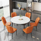 Modern Sintered Stone Dining Table Round Table with 4 Legs for Home Use Clearhalo ' dining_table' 'Dining Tables & Seating' 'Dining Tables' 'furn' 'furn_dining_table' 'Furniture' 'furniture_dining_table' 'Kitchen & Dining Furniture' 'kitchen&dining_furn' 'kitchen' 'kitchen_dining_table' 3600339