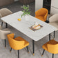Metal Contemporary Rectangular Dining Table Sintered Stone Dining Table with 4 Legs Clearhalo ' dining_table' 'Dining Tables & Seating' 'Dining Tables' 'furn' 'furn_dining_table' 'Furniture' 'furniture_dining_table' 'Kitchen & Dining Furniture' 'kitchen&dining_furn' 'kitchen' 'kitchen_dining_table' 3600360