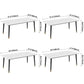 Metal Contemporary Rectangular Dining Table Sintered Stone Dining Table with 4 Legs Clearhalo ' dining_table' 'Dining Tables & Seating' 'Dining Tables' 'furn' 'furn_dining_table' 'Furniture' 'furniture_dining_table' 'Kitchen & Dining Furniture' 'kitchen&dining_furn' 'kitchen' 'kitchen_dining_table' 3600368